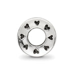 Sterling Silver Reflections Crystal Love Bead