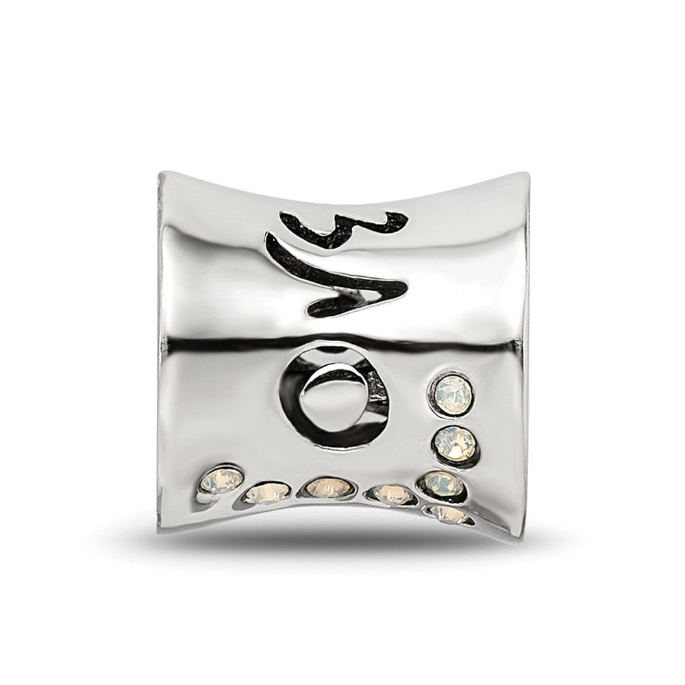 Sterling Silver Reflections Crystal Love Bead