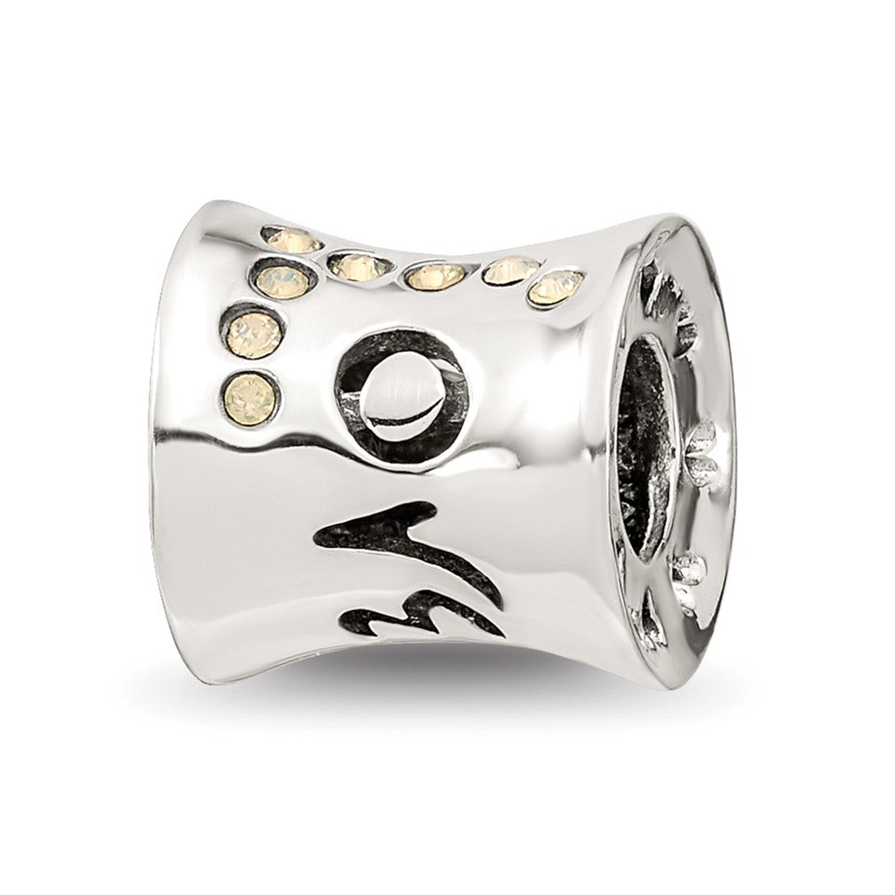 Sterling Silver Reflections Crystal Love Bead