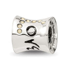 Sterling Silver Reflections Crystal Love Bead
