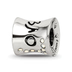 Sterling Silver Reflections Crystal Love Bead