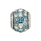 Sterling Silver Reflections Crystal Seaside Bead