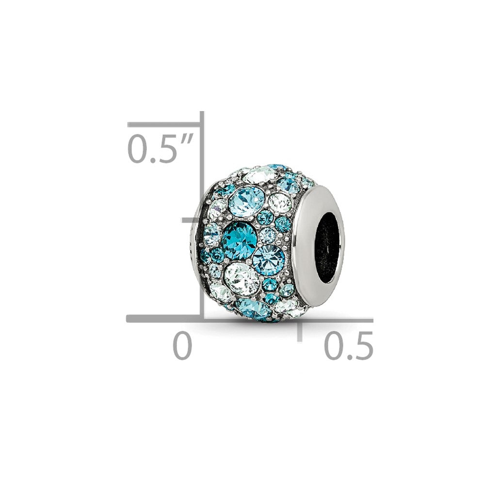 Sterling Silver Reflections Crystal Seaside Bead