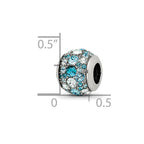Sterling Silver Reflections Crystal Seaside Bead