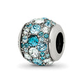 Sterling Silver Reflections Crystal Seaside Bead