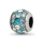 Sterling Silver Reflections Crystal Seaside Bead