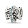 Sterling Silver Reflections Crystals Nouveau Spinner Bead