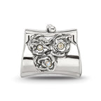 Sterling Silver Reflections Crystals Clutch Bead