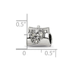 Sterling Silver Reflections Crystals Clutch Bead