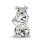 Sterling Silver Reflections Dog With Flying Disc Bead