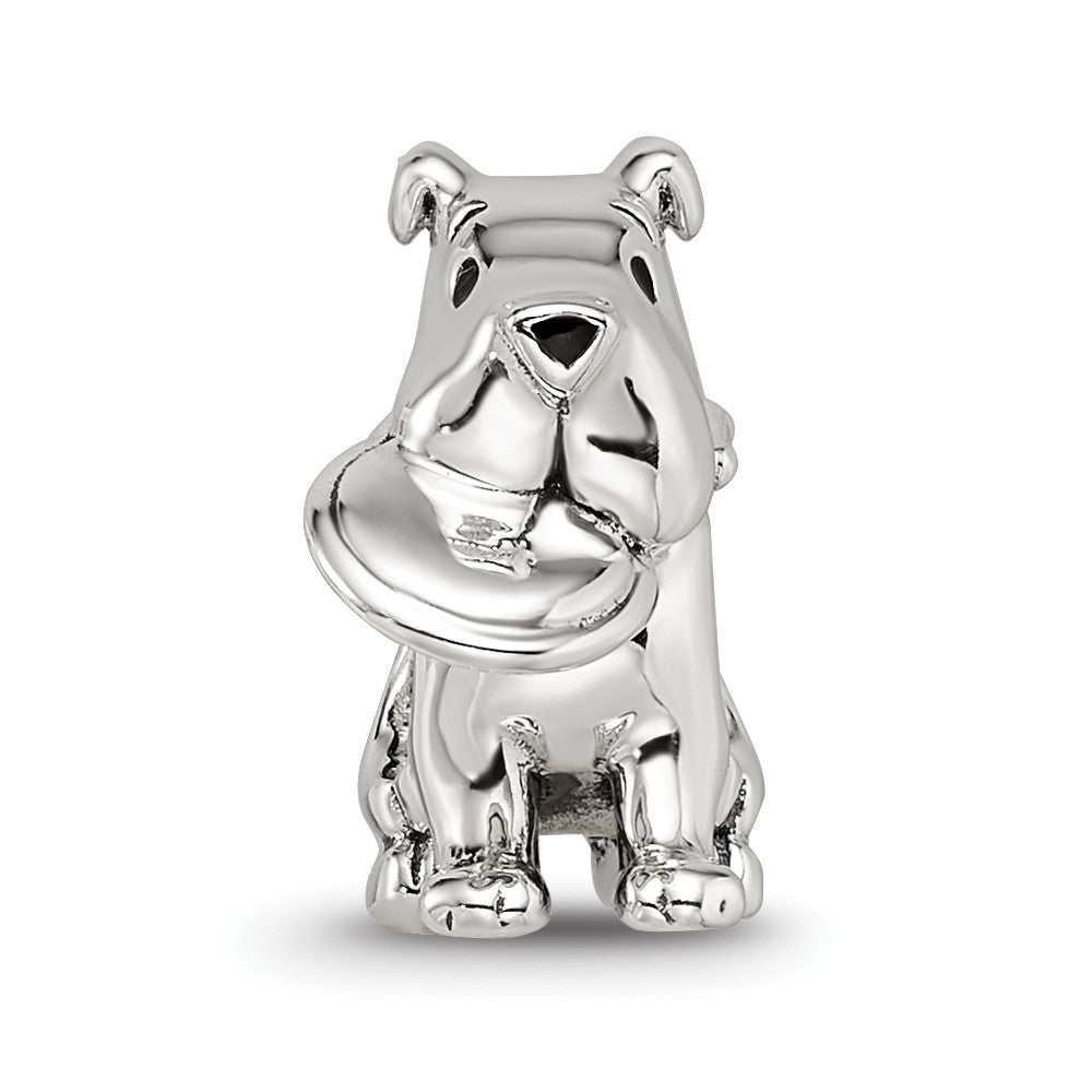 Sterling Silver Reflections Dog With Flying Disc Bead