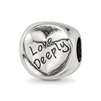 Sterling Silver Reflections Live Simply Trilogy Bead