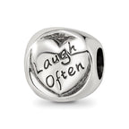Sterling Silver Reflections Live Simply Trilogy Bead