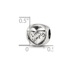 Sterling Silver Reflections Live Simply Trilogy Bead