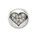 Sterling Silver Reflections June Crystal Clarity Heart Bead