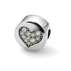 Sterling Silver Reflections June Crystal Clarity Heart Bead