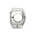 Sterling Silver Reflections July Red Crystal Passion Heart Bead
