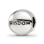 Sterling Silver Reflections Sep Blue Crystal Wisdom Heart Bead
