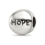 Sterling Silver Reflections Oct Pink Crystal Hope Heart Bead