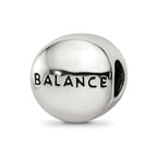Sterling Silver Reflections Nov Yellow Crystal Balance Heart Bead