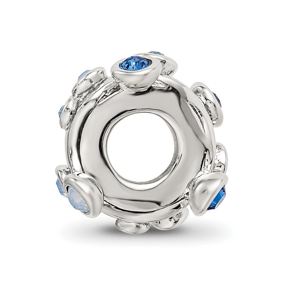 Sterling Silver Reflections Crystal Bubble Spacer Bead