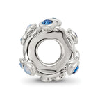 Sterling Silver Reflections Crystal Bubble Spacer Bead