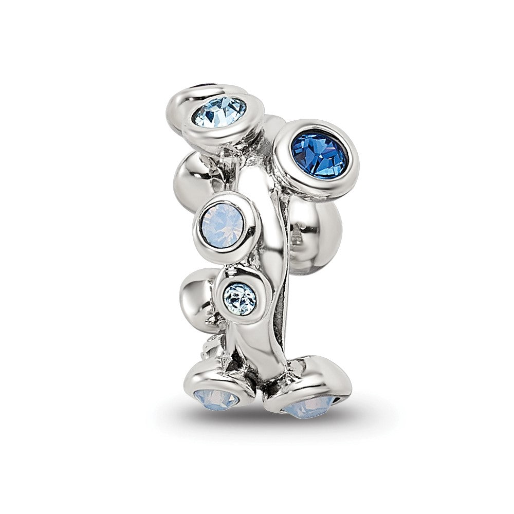 Sterling Silver Reflections Crystal Bubble Spacer Bead