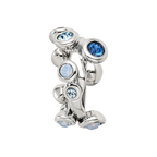 Sterling Silver Reflections Crystal Bubble Spacer Bead