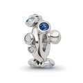 Sterling Silver Reflections Crystal Bubble Spacer Bead