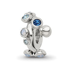 Sterling Silver Reflections Crystal Bubble Spacer Bead