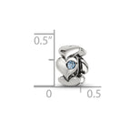 Sterling Silver Reflections Crystal Endless Hearts Bead