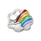 Sterling Silver Reflections Enamel Rainbow Bead