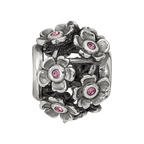 Sterling Silver Reflections Crystal Blossoms Bead