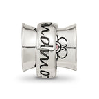 Sterling Silver Reflections Crystals Spinner Grandmother Bead