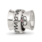 Sterling Silver Reflections Crystals Spinner Grandmother Bead