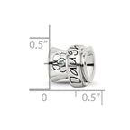 Sterling Silver Reflections Crystals Spinner Daughter Bead