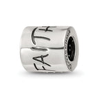 Sterling Silver Reflections Crystals Faith Cross Bead