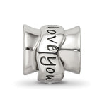 Sterling Silver Reflections Crystals I Love You Spinner Bead