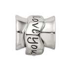 Sterling Silver Reflections Crystals I Love You Spinner Bead