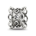 Sterling Silver Reflections Crystal Bridal Garter Bead