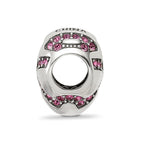 Sterling Silver Reflections Crystal Hearts on Heart Bead
