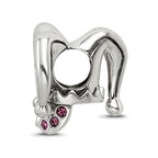 Sterling Silver Reflections Crystals Jester Mask Bead