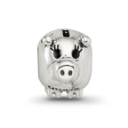Sterling Silver Reflections Fun Money Piggy Bank Bead