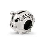 Sterling Silver Reflections Fun Money Piggy Bank Bead