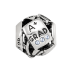 Sterling Silver Reflections Crystals Graduation Bead