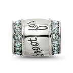Sterling Silver Reflections Crystal Shoot For The Moon Bead