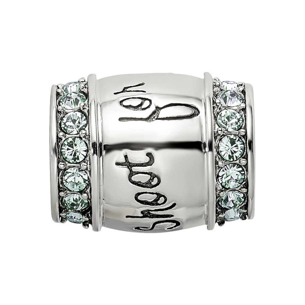 Sterling Silver Reflections Crystal Shoot For The Moon Bead