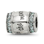 Sterling Silver Reflections Crystal Shoot For The Moon Bead
