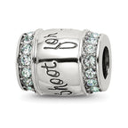 Sterling Silver Reflections Crystal Shoot For The Moon Bead