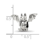 Sterling Silver Reflections Bat Bead